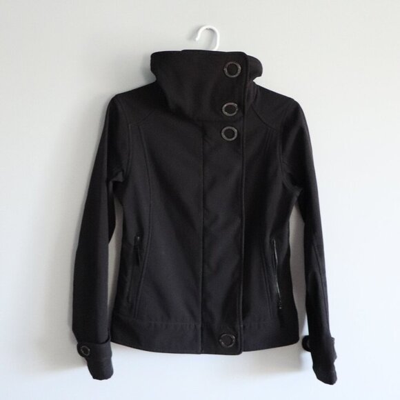 Lululemon Women's Sz 4 Black Audrey Full Zip Fitted Fleece High Neck Jacket - Picture 2 of 16